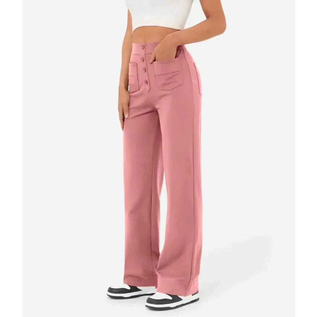 Adalee – Pantalon Stretch Taille Haute Ultra-Flexible