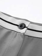 Tube Top Two Piece Contrast Waistband Pants Set