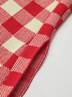 Gingham Print Pants Set
