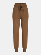 Longline Cardigan & Tank Top Sweatpants Three-Piece Set