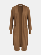 Longline Cardigan & Tank Top Sweatpants Three-Piece Set