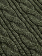 Cable Knit Sweater & Wide-Leg Pant Set