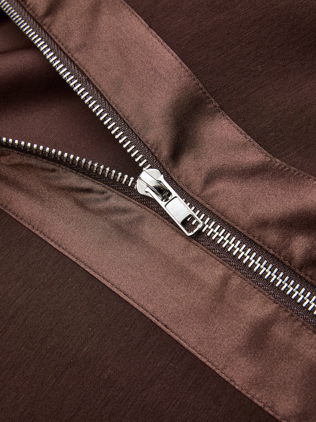 Zipper Jacket & Elastic-Waist Pants Set