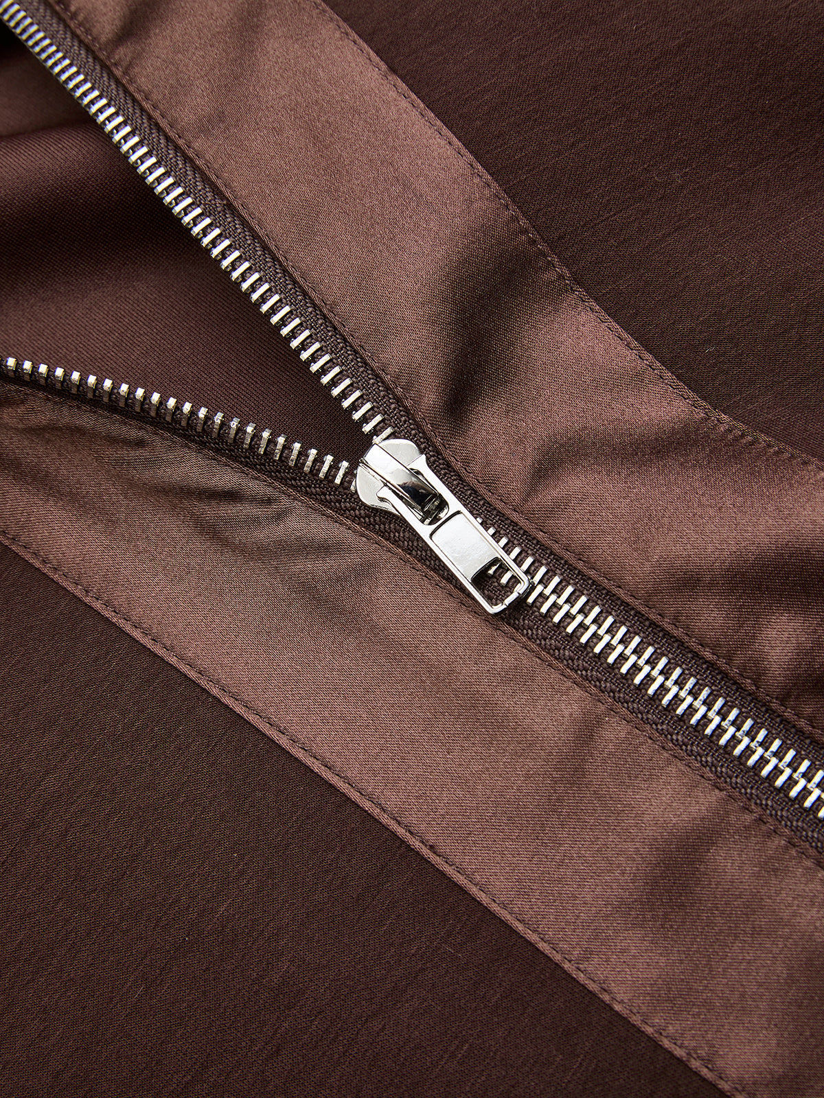 Zipper Jacket & Elastic-Waist Pants Set
