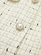 Pearl Button Tweed Jacket & Pants Set