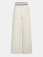 Pearl Button Tweed Jacket & Pants Set