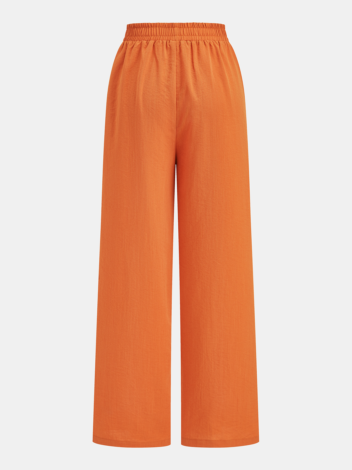 Knot-Front Shirt & Wide-Leg Pants Set