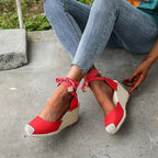 Isabella – Espadrilles Compensées Romantiques