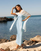 Robe Bárbara bleu ciel