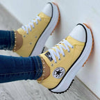 Baskets casual en toile pour femmes