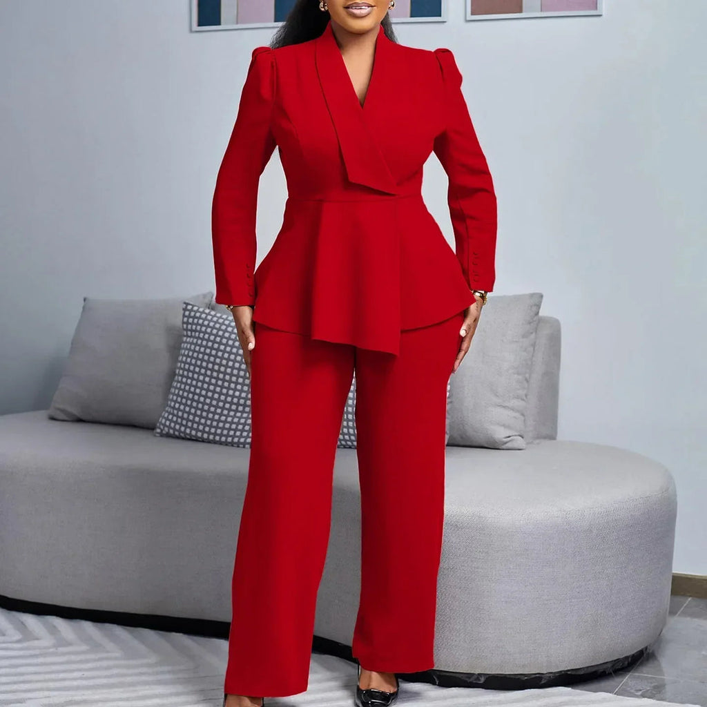 Kylie – Tailleur Peplum Sculptural