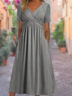Selby – Robe Maxi Élégante avec Détail Croisé
