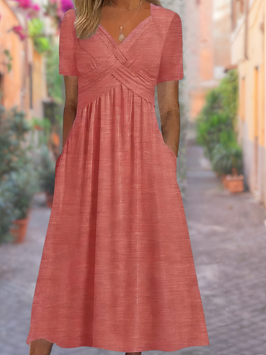 Selby – Robe Maxi Élégante avec Détail Croisé
