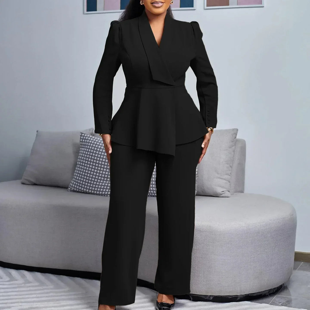 Kylie – Tailleur Peplum Sculptural