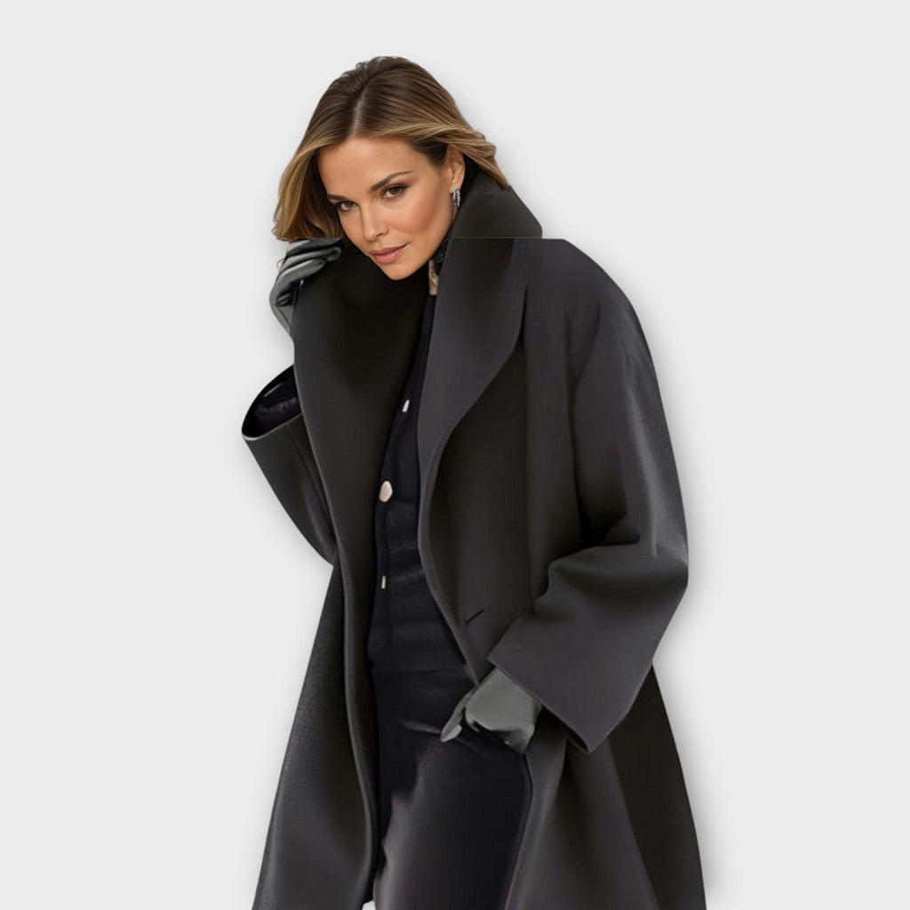 Maria – Manteau d'Hiver Oversize à Large Col