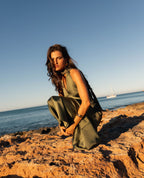 Robe Almudena vert olive